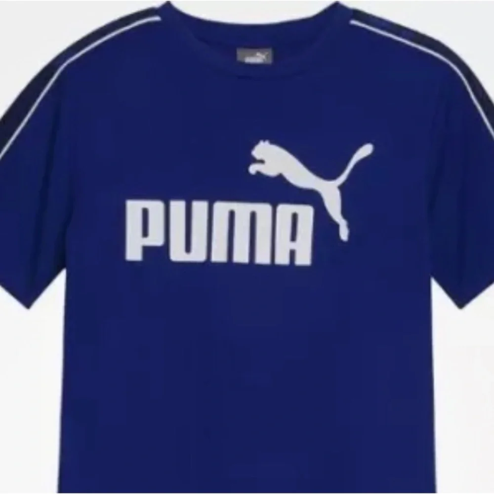 Youth Boys Puma 2 pc Short Set Logo Tee Athletic Bottoms Shirt Top - Picture 2 of 4